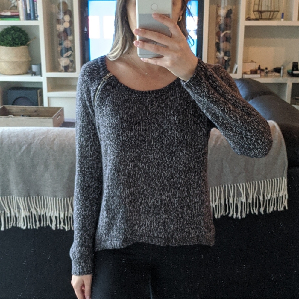 Zipper Detail Sweater
